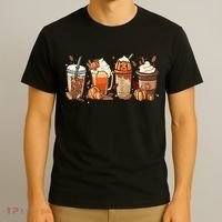 Halloween Pumpkin Spice Coffee Lover T-Shirt thumb 3