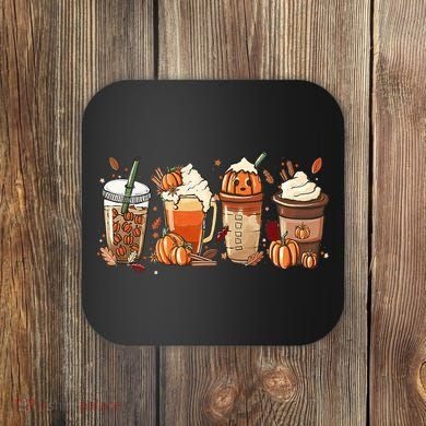 Halloween Pumpkin Spice Coffee Lover Coaster