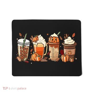 Halloween Pumpkin Spice Coffee Lover Mousepad