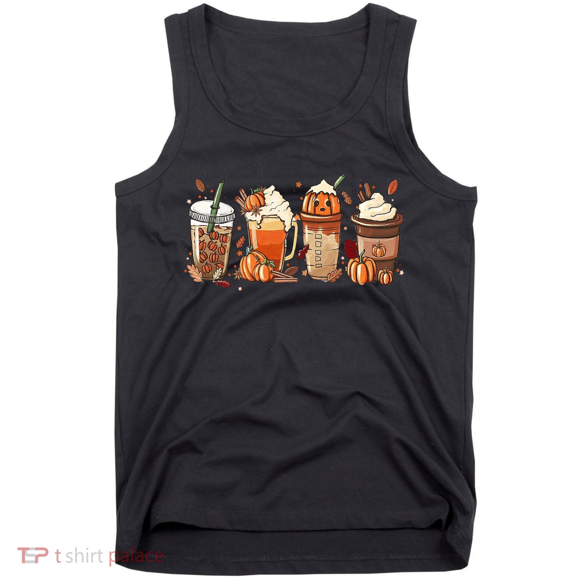 Halloween Pumpkin Spice Coffee Lover Tank Top