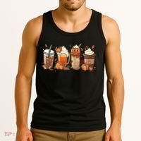 Halloween Pumpkin Spice Coffee Lover Tank Top thumb 3