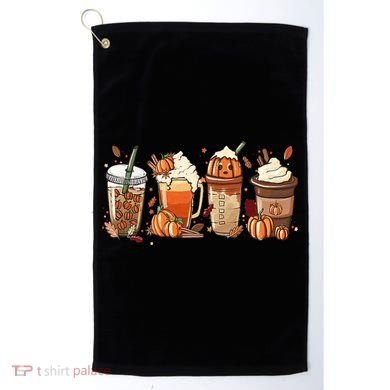 Halloween Pumpkin Spice Coffee Lover Golf Towel