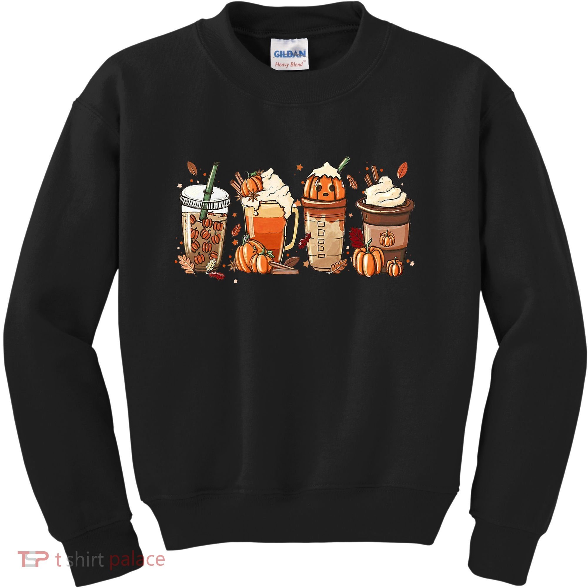 Halloween Pumpkin Spice Coffee Lover Kids Sweatshirt
