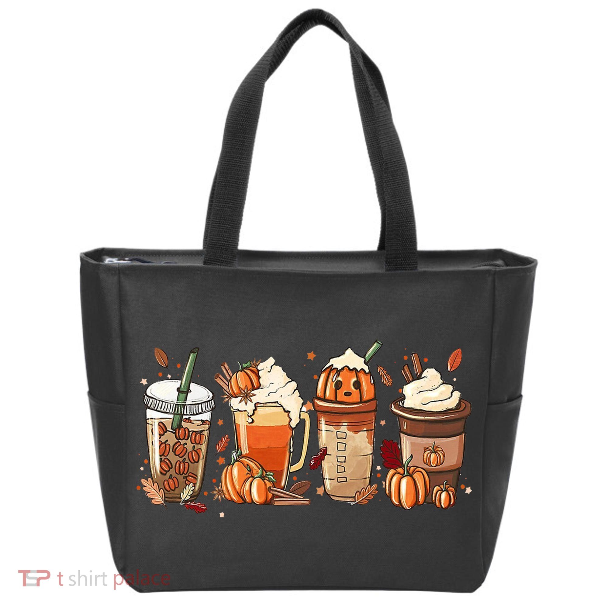 Halloween Pumpkin Spice Coffee Lover Tote Bag