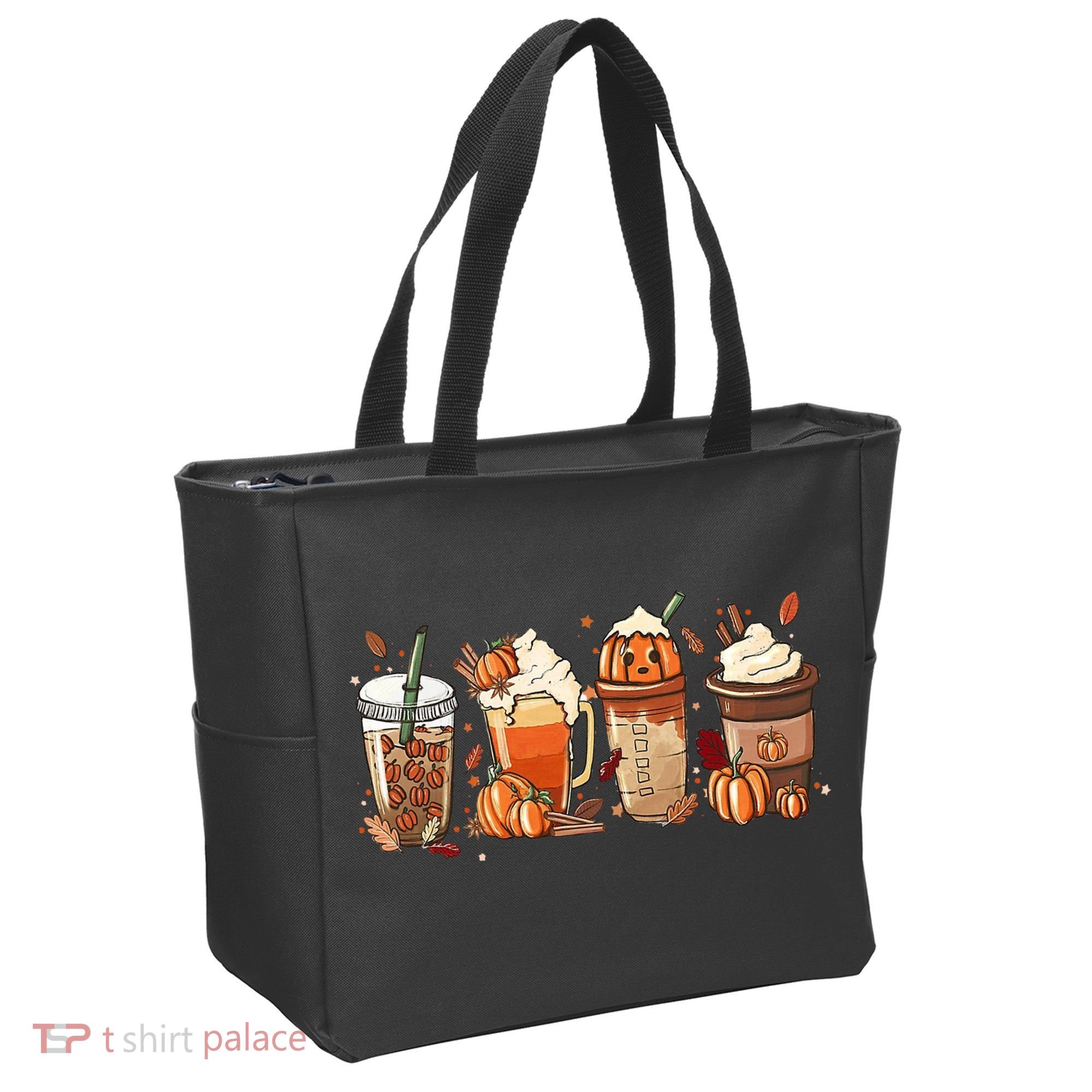 Halloween Pumpkin Spice Coffee Lover Tote Bag