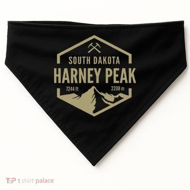 Harney Peak South Dakota USA-Made Doggie Bandana