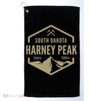 Harney Peak South Dakota Golf Towel thumb 0