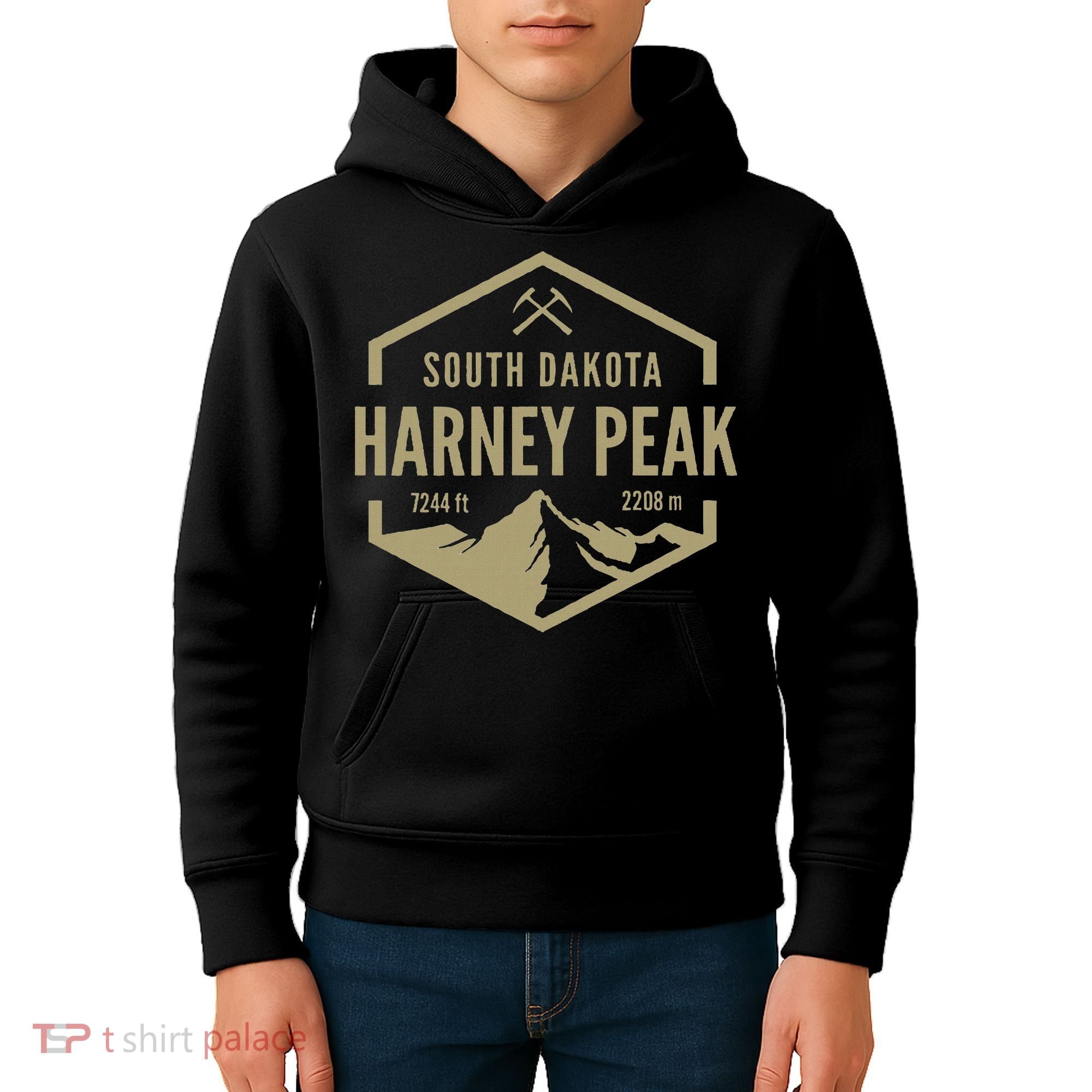Harney Peak South Dakota Kids Hoodie