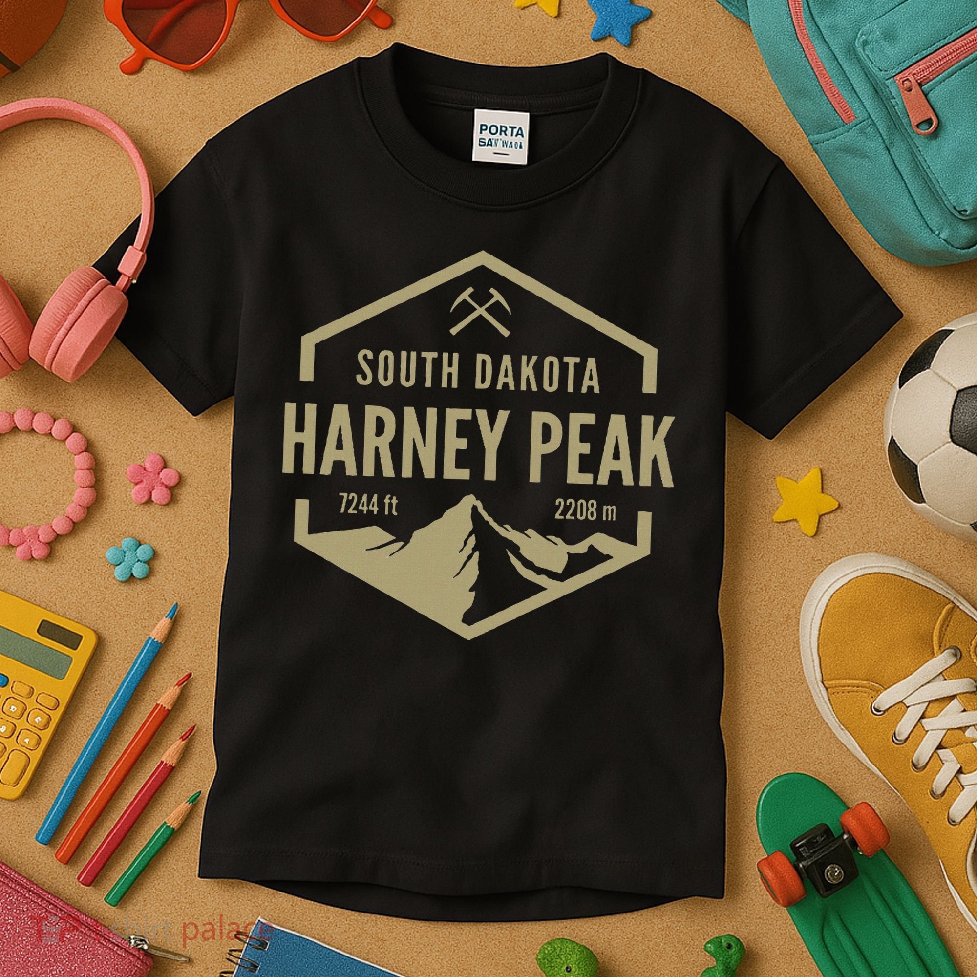 Harney Peak South Dakota Kids T-Shirt
