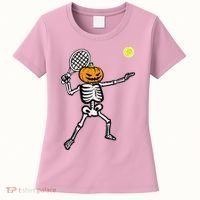 Halloween Pumpkin Skeleton Tennis Costume Women's T-Shirt thumb 0
