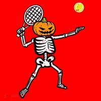Halloween Pumpkin Skeleton Tennis Costume Santa Hat thumb 1