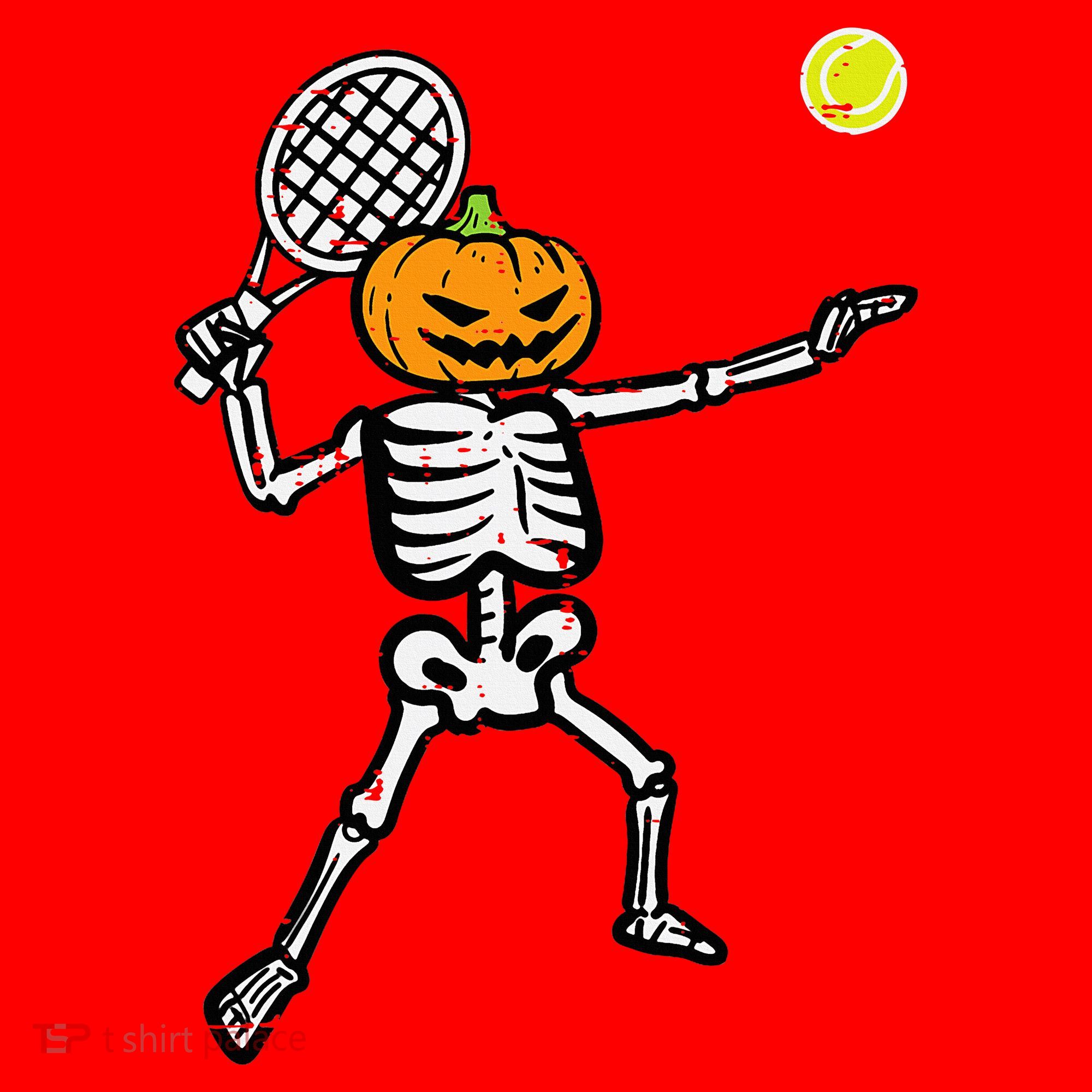 Halloween Pumpkin Skeleton Tennis Costume Santa Hat