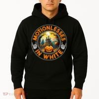 Halloween Pumpkin Scary Funny Motionlesses In White Hoodie thumb 2