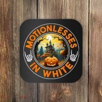 Halloween Pumpkin Scary Funny Motionlesses In White Coaster thumb 0