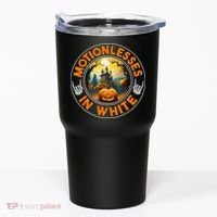 Halloween Pumpkin Scary Funny Motionlesses In White Tumbler thumb 0