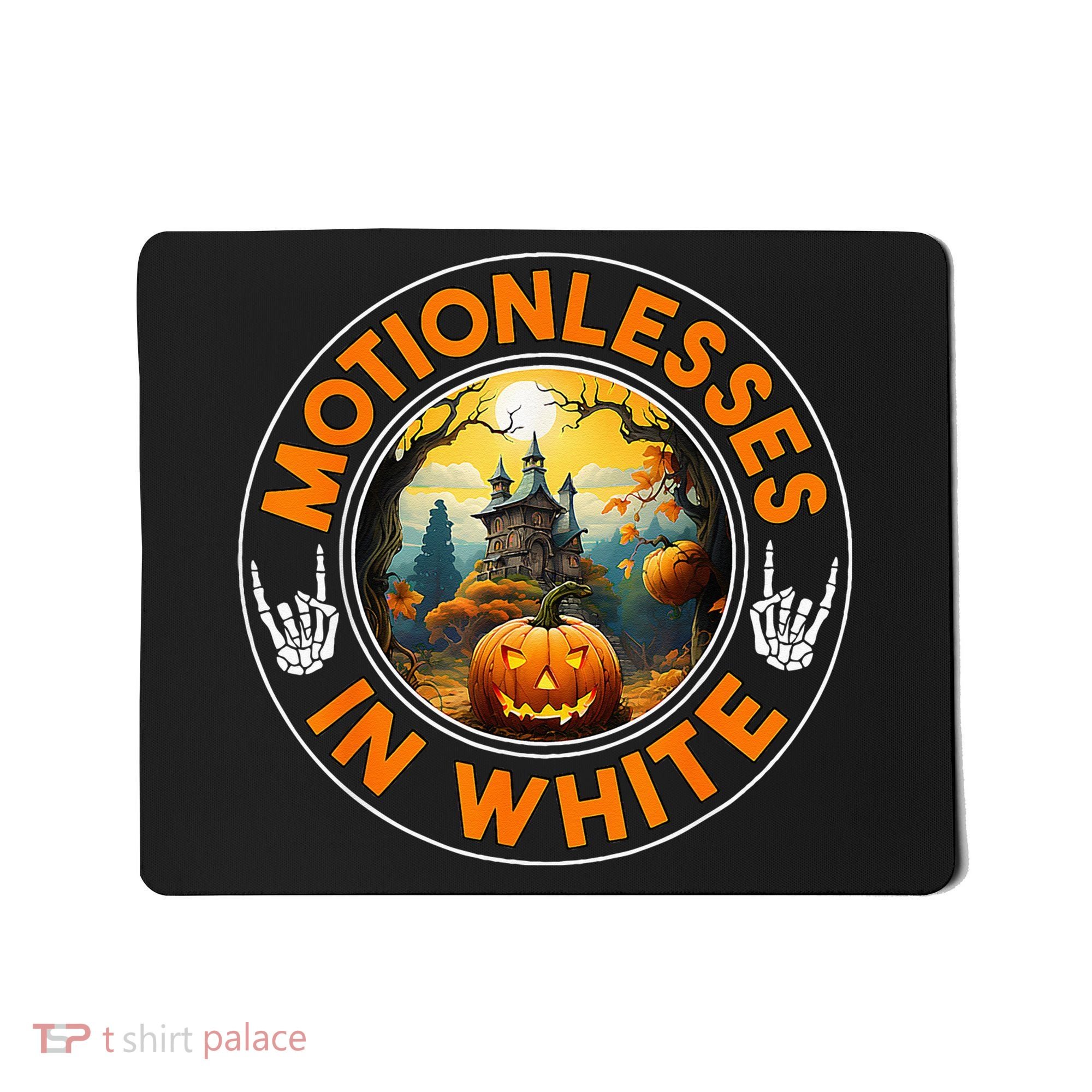 Halloween Pumpkin Scary Funny Motionlesses In White Mousepad