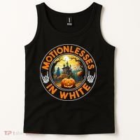 Halloween Pumpkin Scary Funny Motionlesses In White Tank Top thumb 2