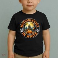 Halloween Pumpkin Scary Funny Motionlesses In White Toddler T-Shirt thumb 2