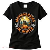 Halloween Pumpkin Scary Funny Motionlesses In White Women's T-Shirt thumb 0