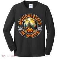 Halloween Pumpkin Scary Funny Motionlesses In White Kids Long Sleeve Shirt thumb 0