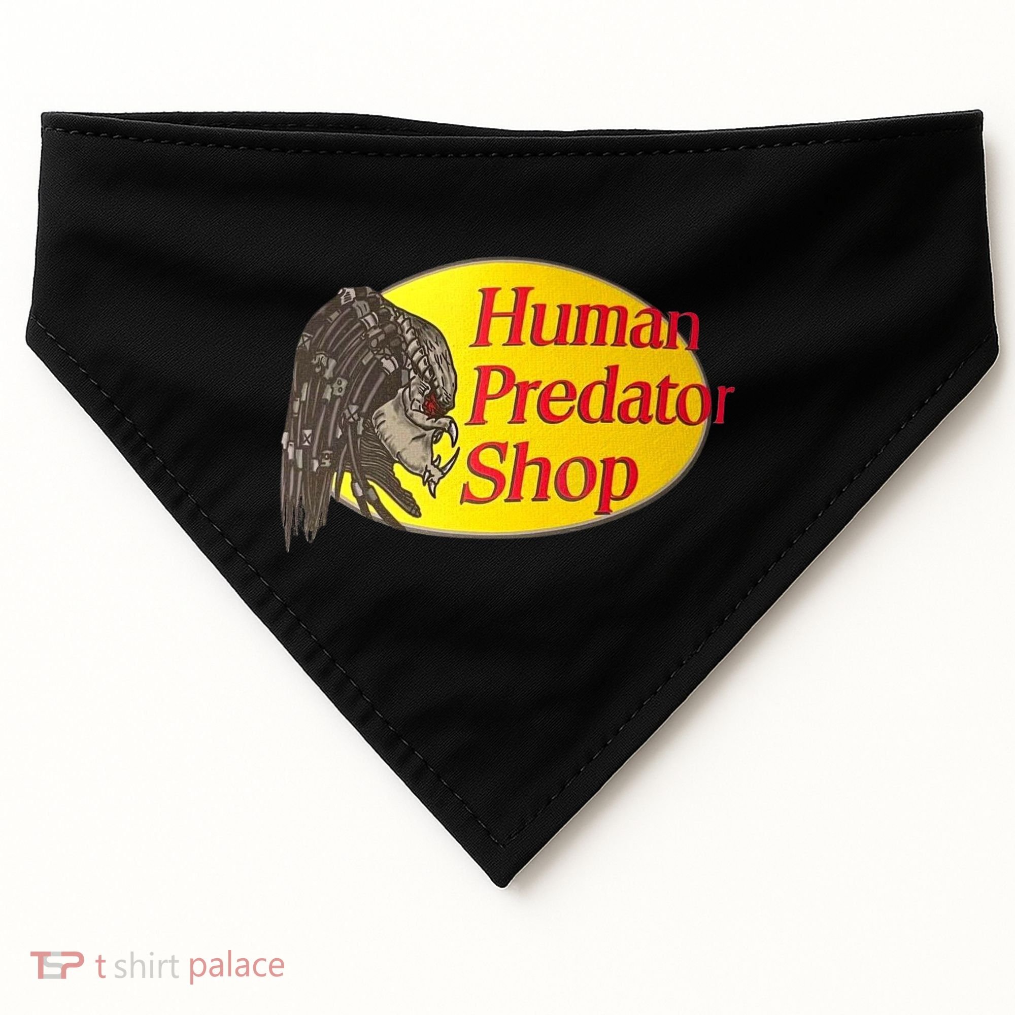 Human Predator Shop Funny USA-Made Doggie Bandana