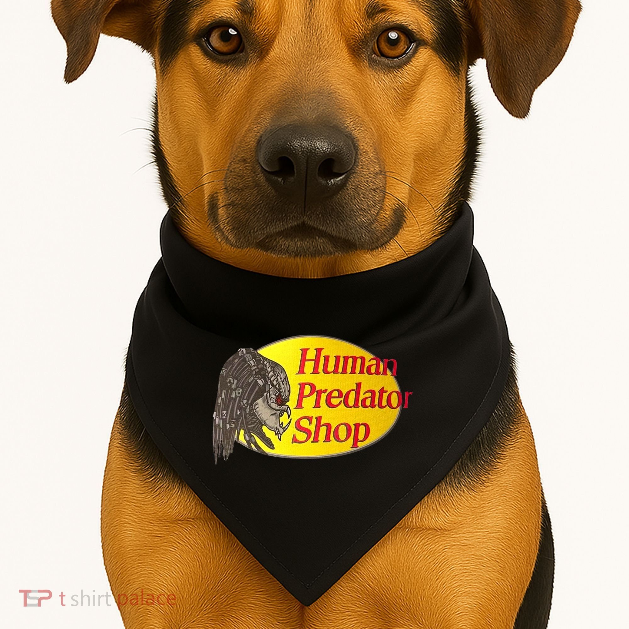 Human Predator Shop Funny USA-Made Doggie Bandana