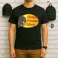 Human Predator Shop Funny T-Shirt thumb 6
