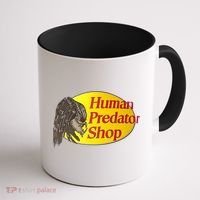 Human Predator Shop Funny Coffee Mug thumb 1