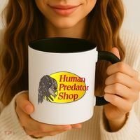Human Predator Shop Funny Coffee Mug thumb 3