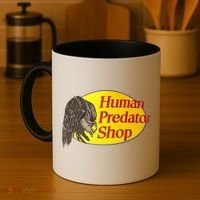 Human Predator Shop Funny Coffee Mug thumb 4