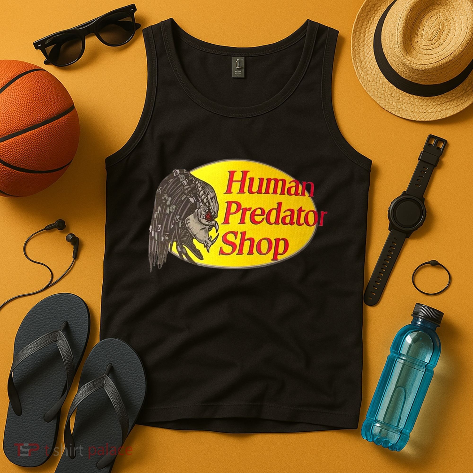 Human Predator Shop Funny Tank Top
