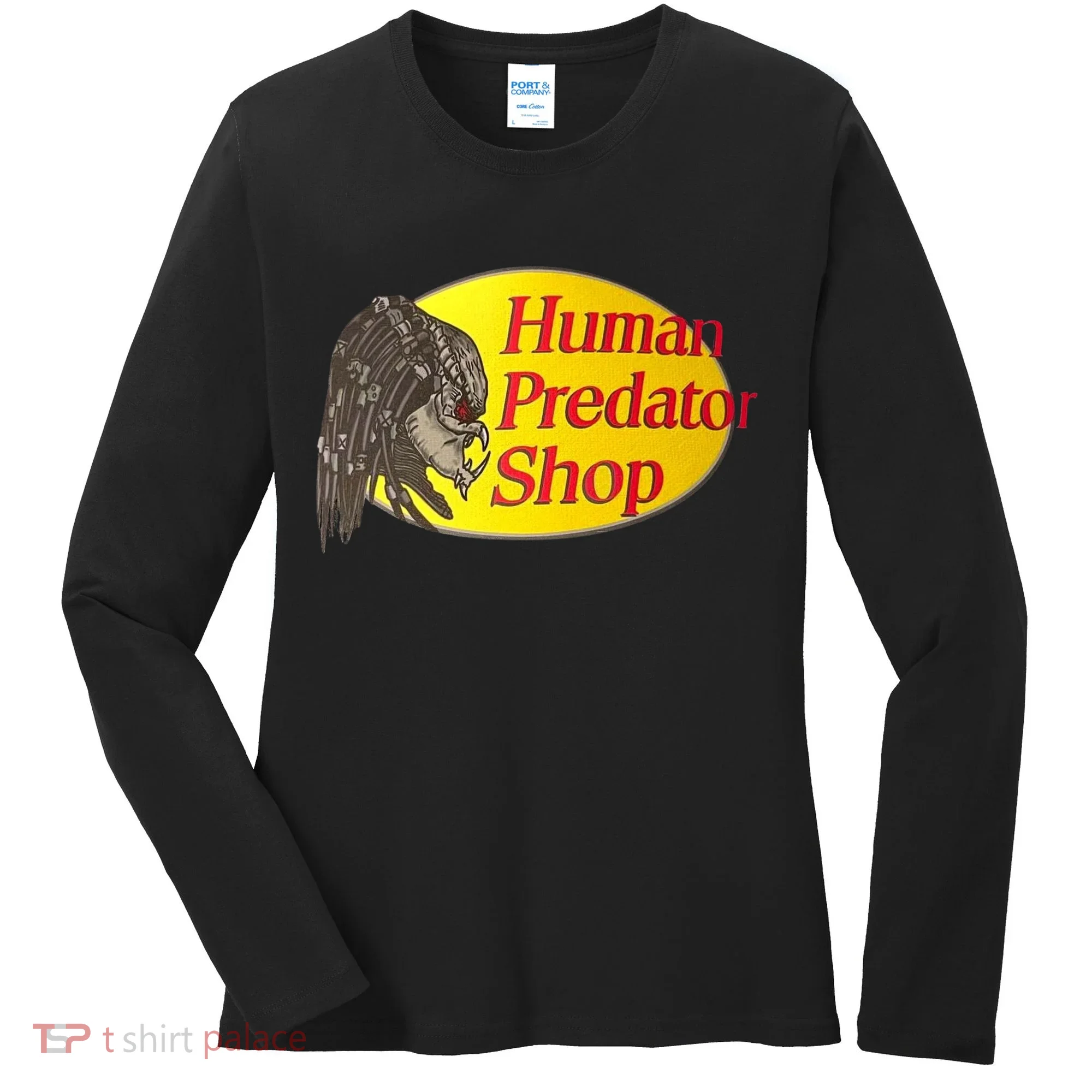Human Predator Shop Funny Women's Long Sleeve Shirt