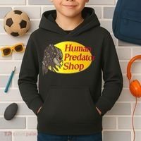Human Predator Shop Funny Kids Hoodie thumb 2