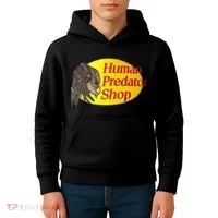Human Predator Shop Funny Kids Hoodie thumb 4