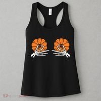 Halloween Pinch Skeleton Pumpkin Boobs Women's Tank Top thumb 3