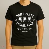 Home Plate Social Club  Baseball Season T-Shirt thumb 3