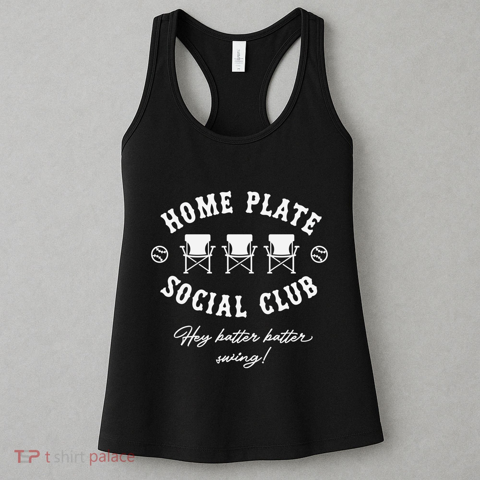 Home Plate Social Club  Baseball Season Women's Tank Top
