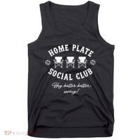 Home Plate Social Club  Baseball Season Tank Top thumb 0