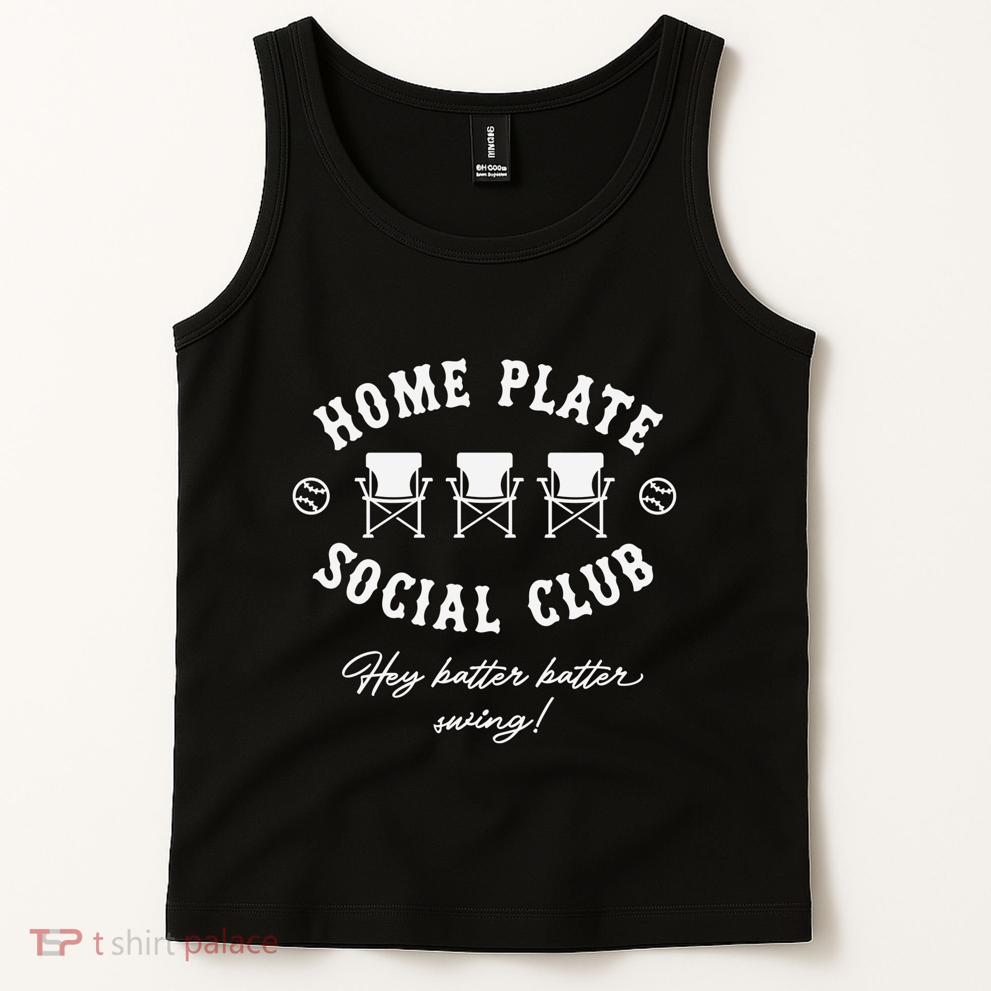 Home Plate Social Club  Baseball Season Tank Top