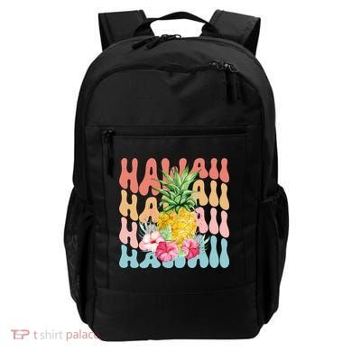 Hawaii Pineapple Summer Groovy Retro Backpack