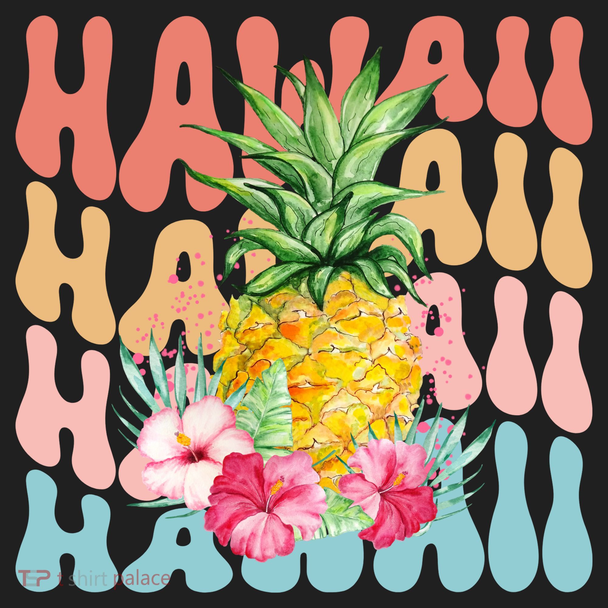 Hawaii Pineapple Summer Groovy Retro Tumbler