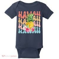 Hawaii Pineapple Summer Groovy Retro Baby Bodysuit thumb 0