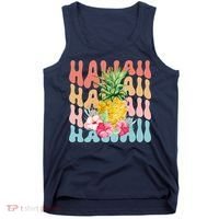 Hawaii Pineapple Summer Groovy Retro Tank Top thumb 0