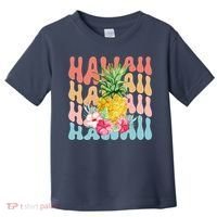 Hawaii Pineapple Summer Groovy Retro Toddler T-Shirt thumb 0