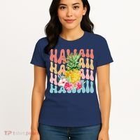 Hawaii Pineapple Summer Groovy Retro Women's T-Shirt thumb 4