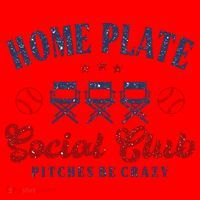 Home Plate Social Club Softball Santa Hat thumb 1