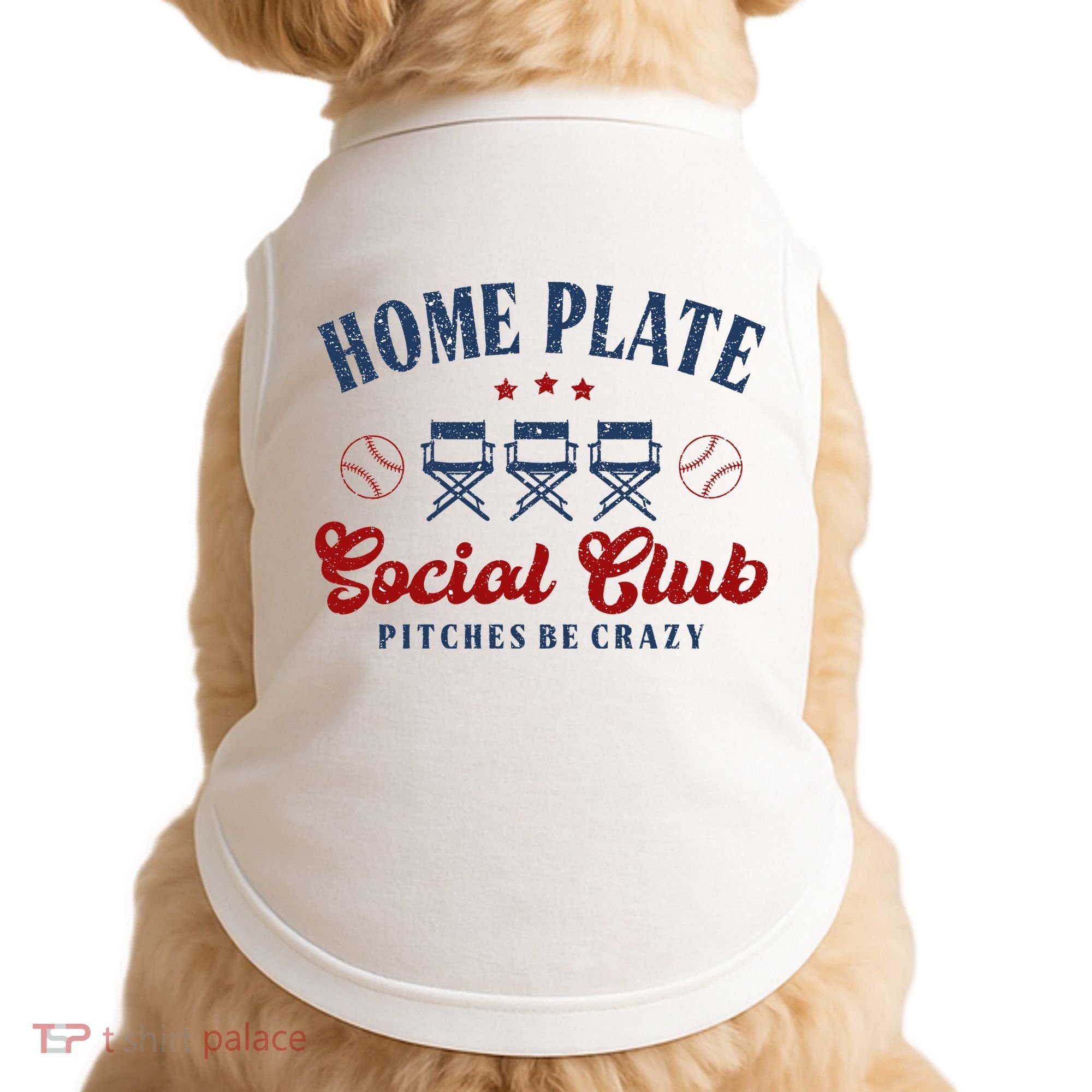 Home Plate Social Club Softball Doggie Tank