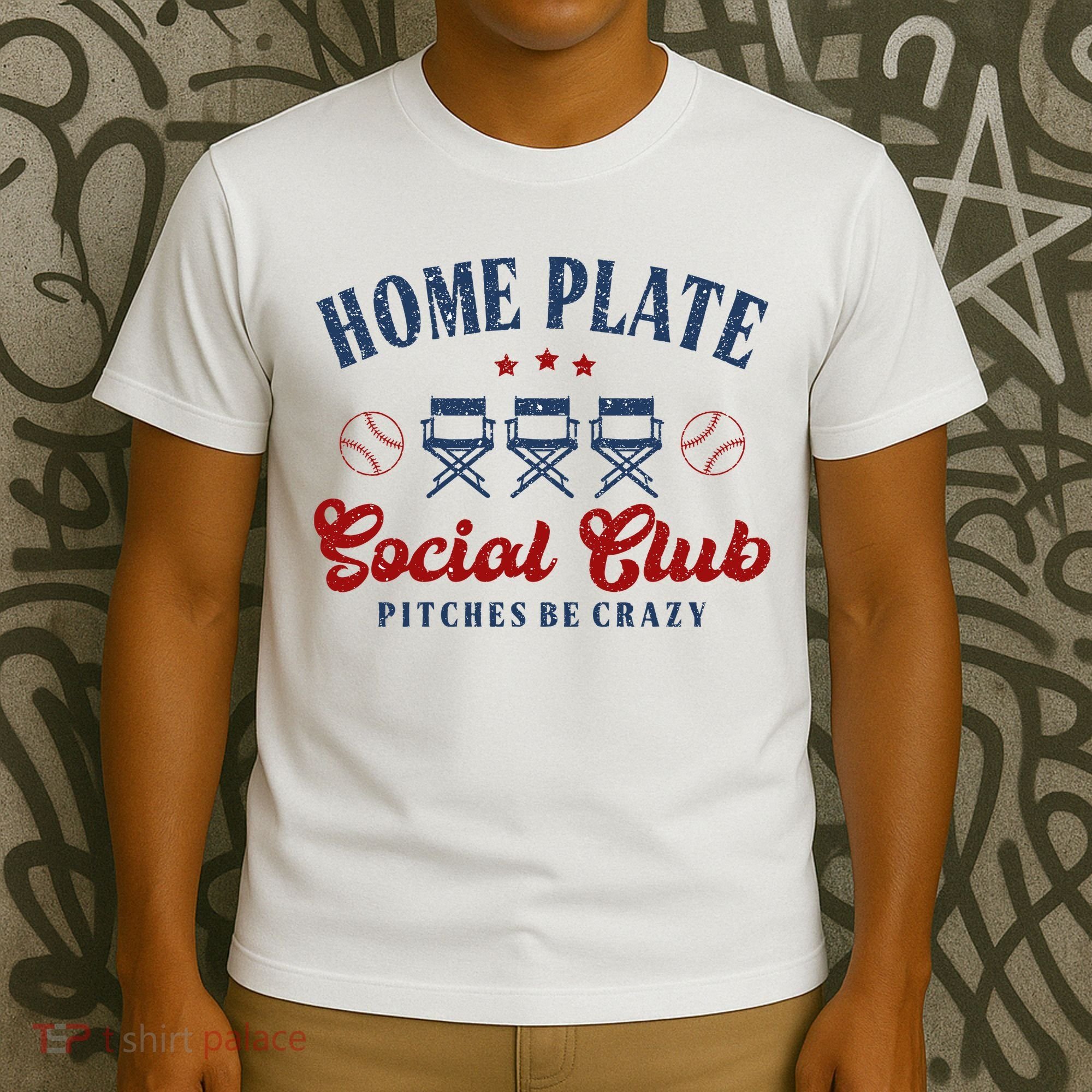 Home Plate Social Club Softball T-Shirt