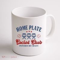 Home Plate Social Club Softball Coffee Mug thumb 1