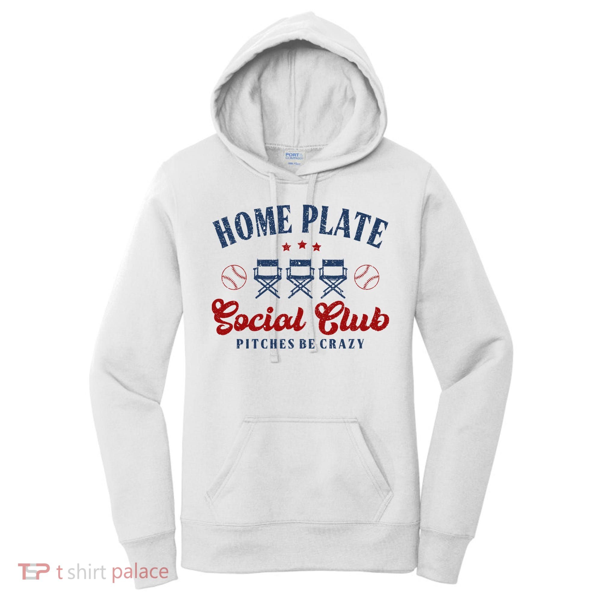 Home Plate Social Club Softball Women's Hoodie
